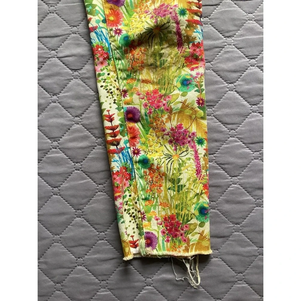 J. Crew Toothpick Pants Womens 26 Floral Print Liberty Art Ankle Jeans festival - Picture 10 of 16